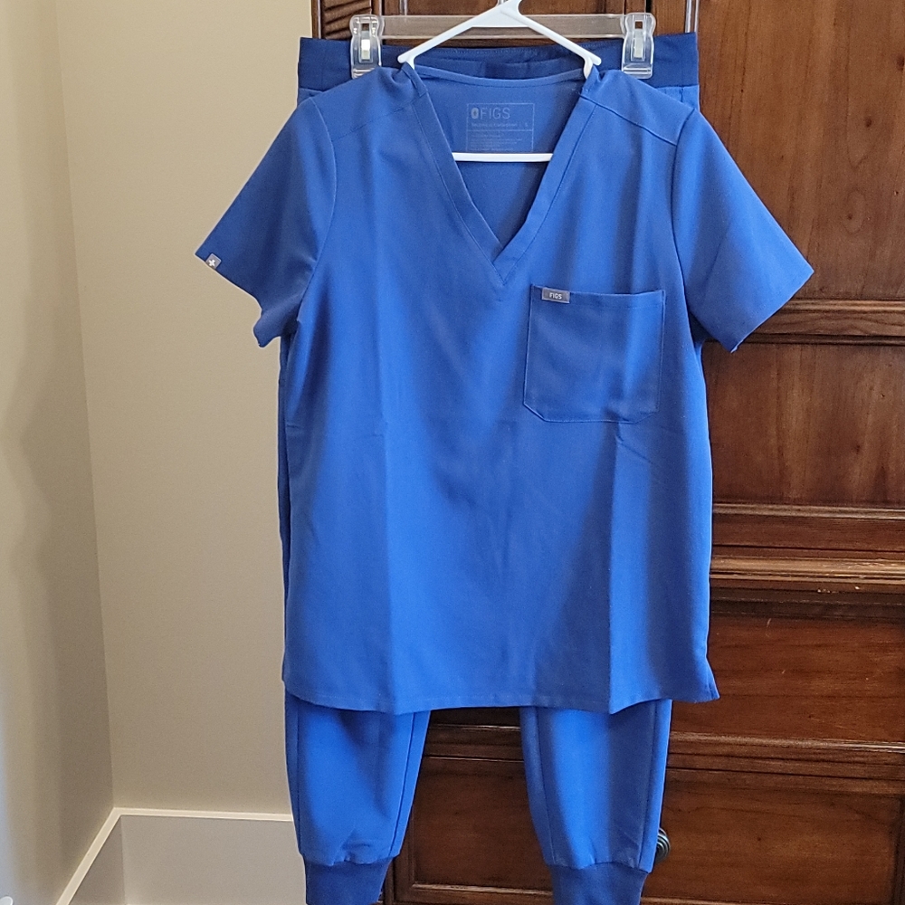 Figs Scrub Set Zamora/Catarina Small EUC Denim